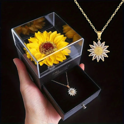 Sunflower Pendant Necklace