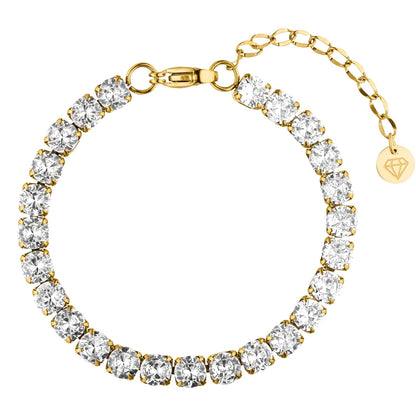 Tennis Bracelet – 18K Gold Plated Zirconia