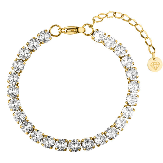 Tennis Bracelet – 18K Gold Plated Zirconia