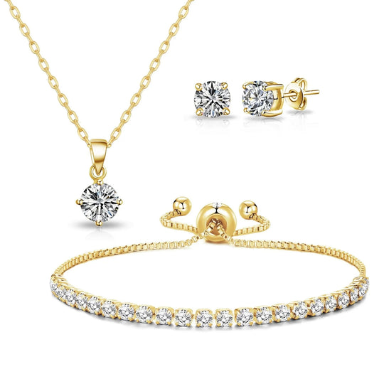 Three Piece Crystal Jewellery Set