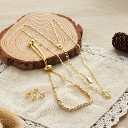 Three Piece Crystal Jewellery Set