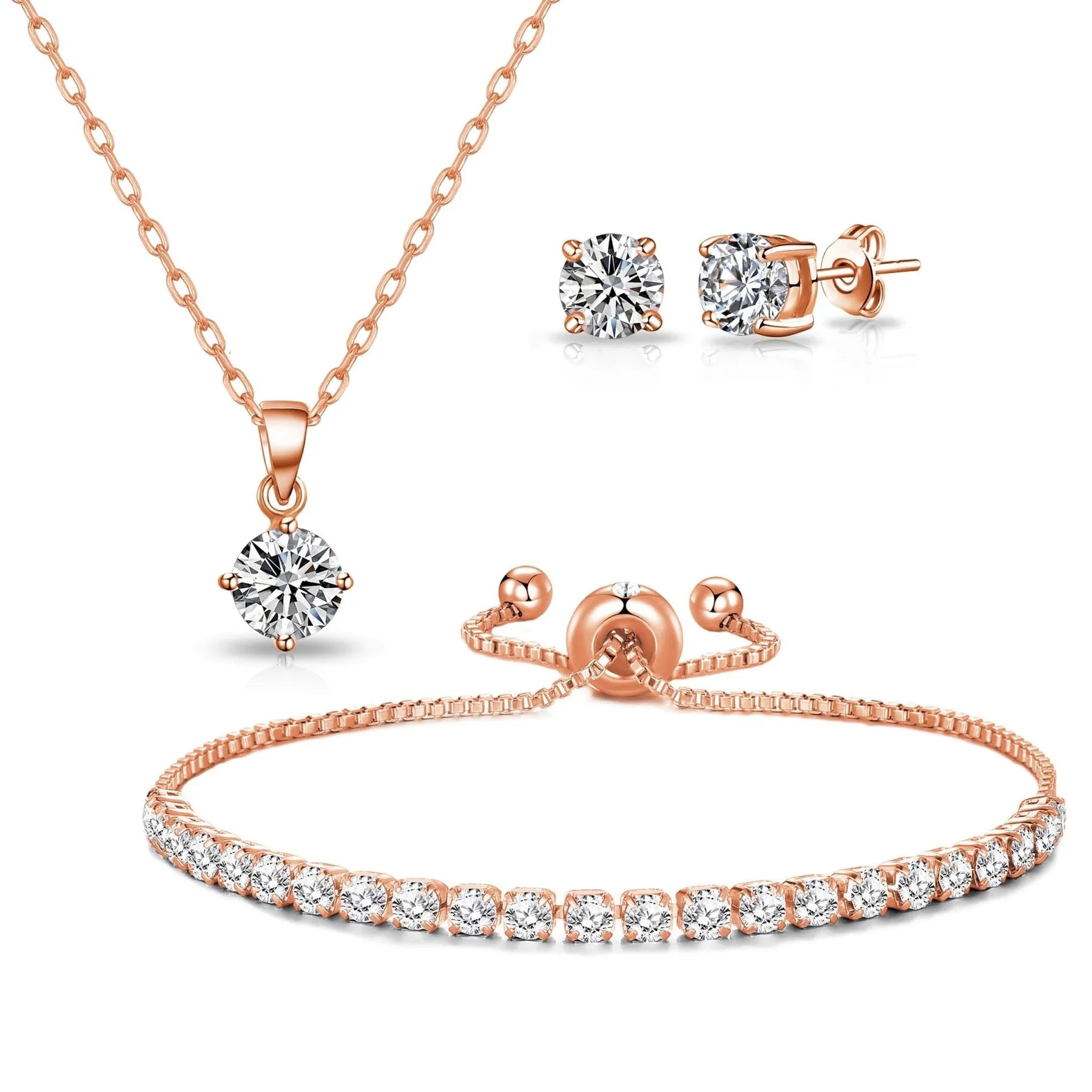 Three Piece Crystal Jewellery Set