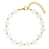 White Clover Bracelet – 18K Gold Plated