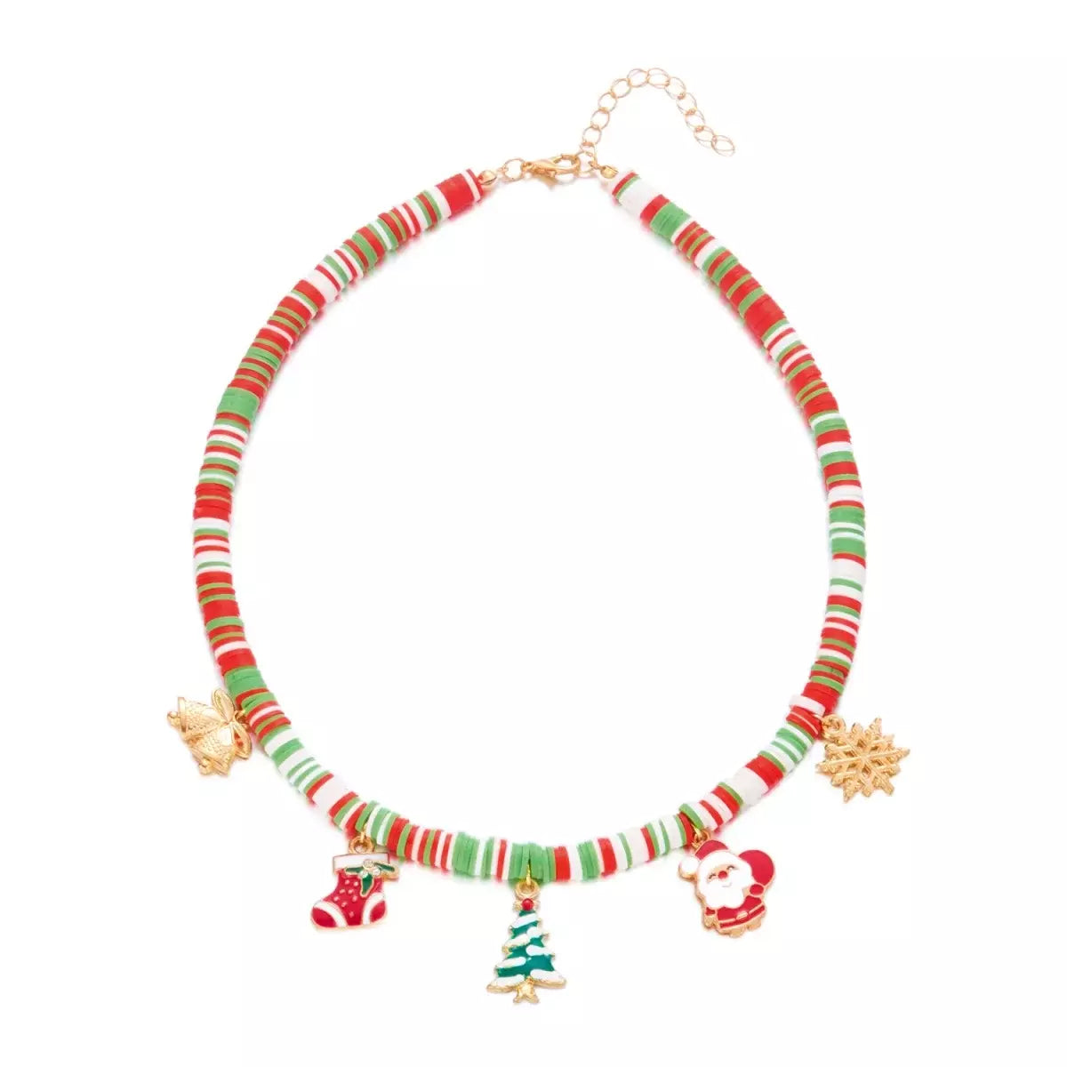 Christmas Clay Charm Necklace