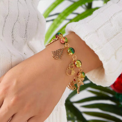 Christmas Icon & Crystal Bracelet