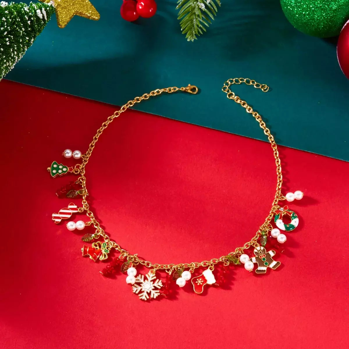 Christmas Icons Charm Necklace