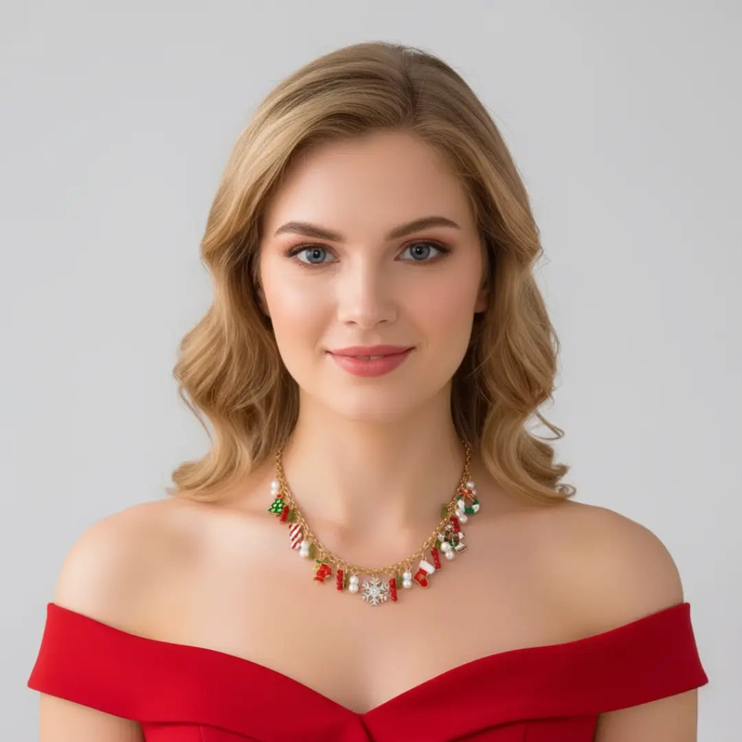 Christmas Icons Charm Necklace