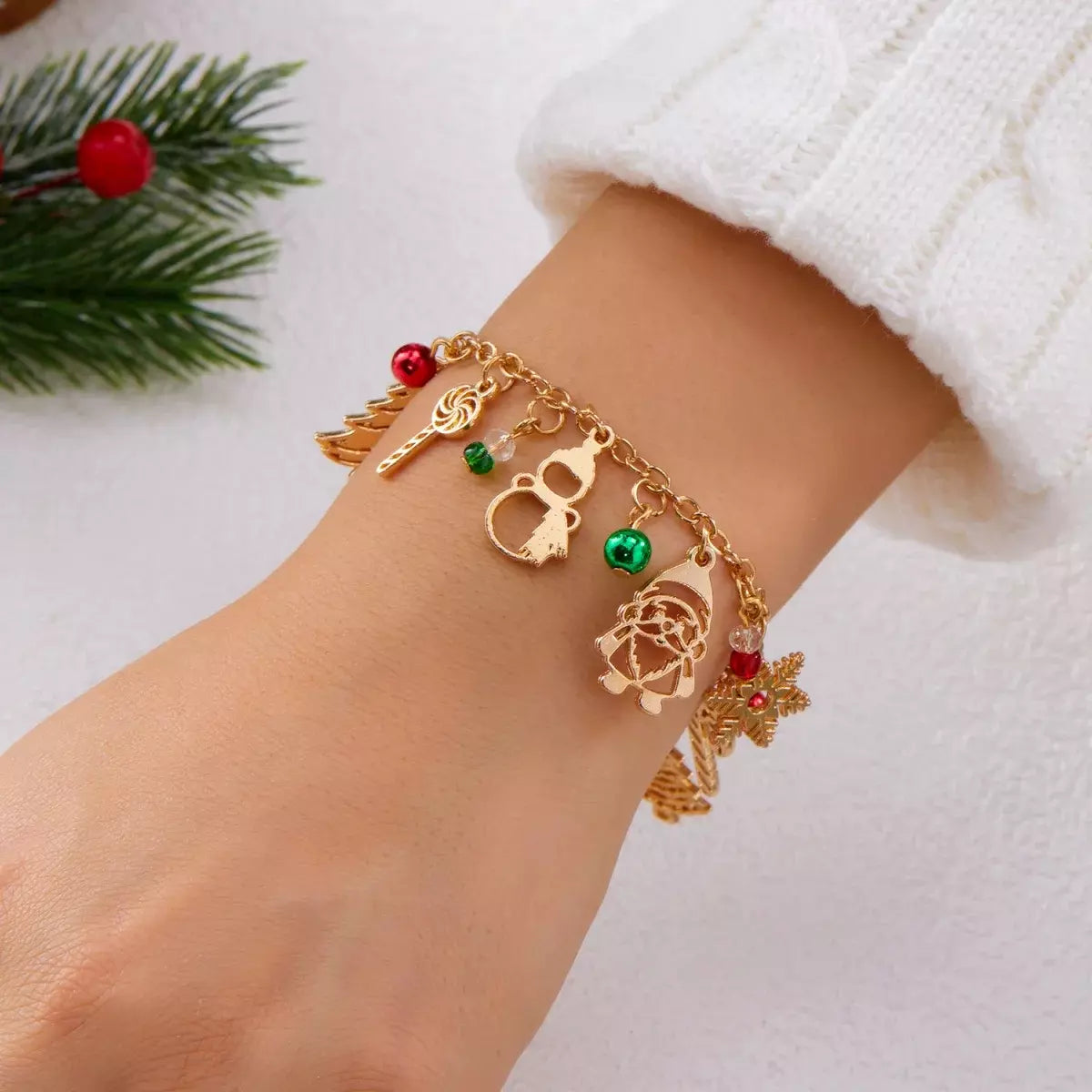 Christmas Toggle Charm Bracelet