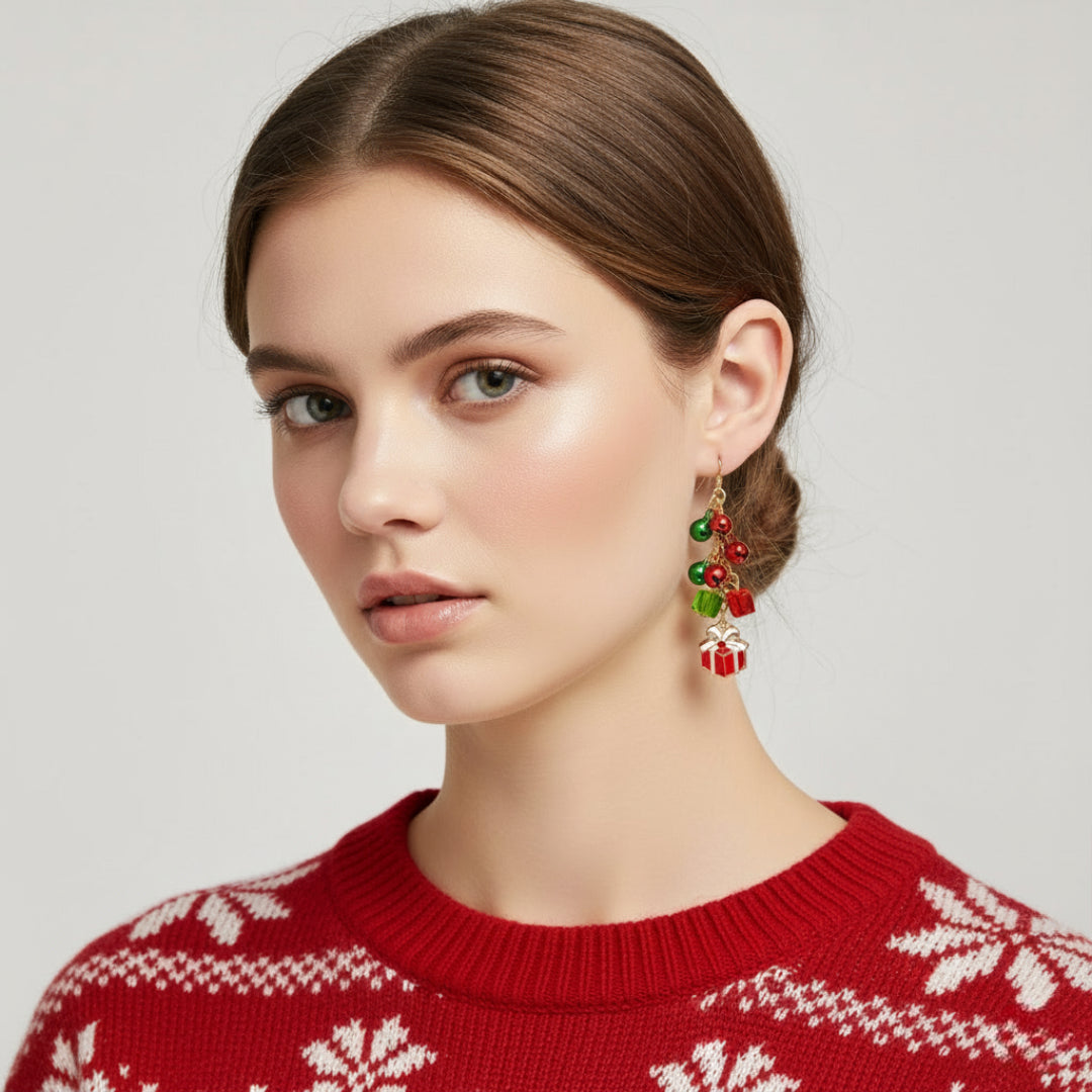 Jingle Box Drop Earrings