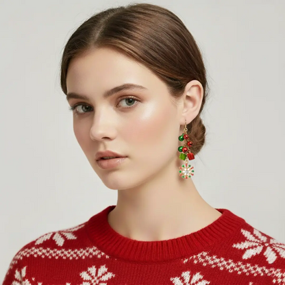 Jingle Snowflake Drop Earrings