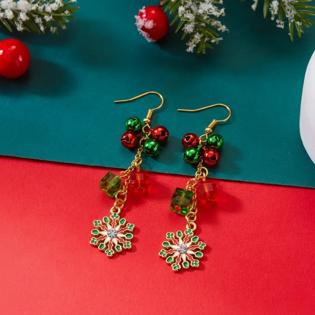 Jingle Snowflake Drop Earrings
