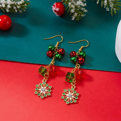 Jingle Snowflake Drop Earrings
