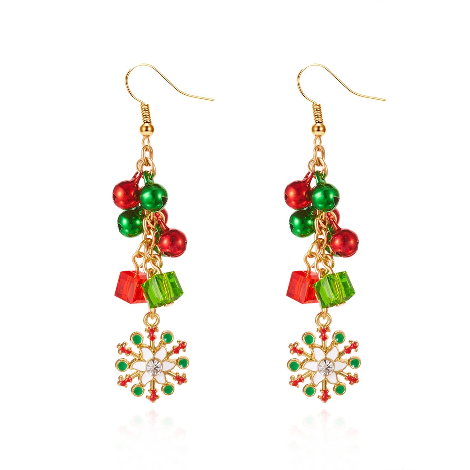 Jingle Snowflake Drop Earrings