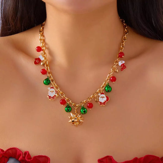 Santa's Sleigh Link Necklace